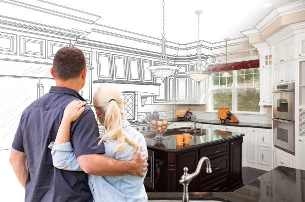 Custom kitchen cabinets installed in a Wickliffe home